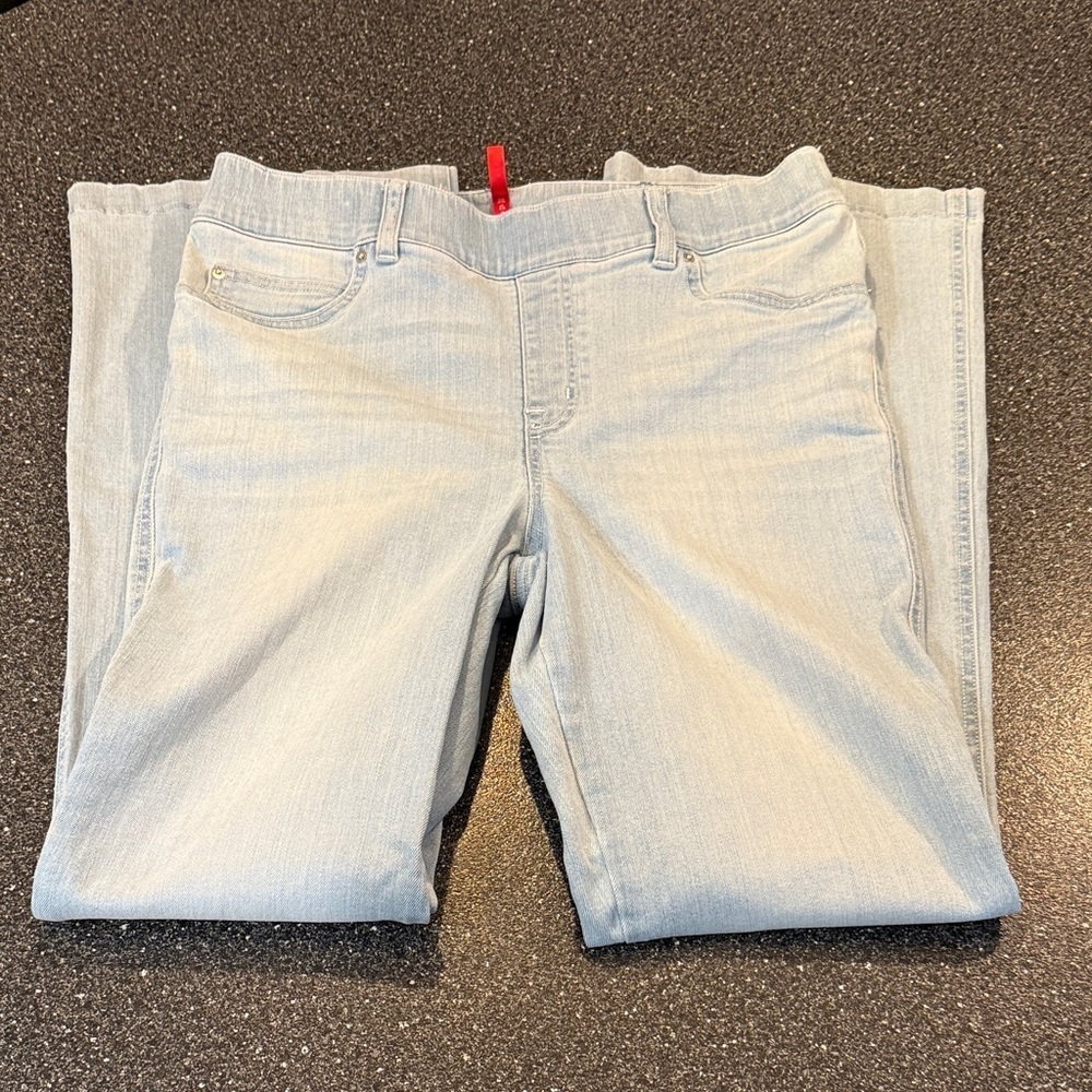 SPANX Women's Boot Leg Jeans in Light Blue - size large - Picture 3 of 5
